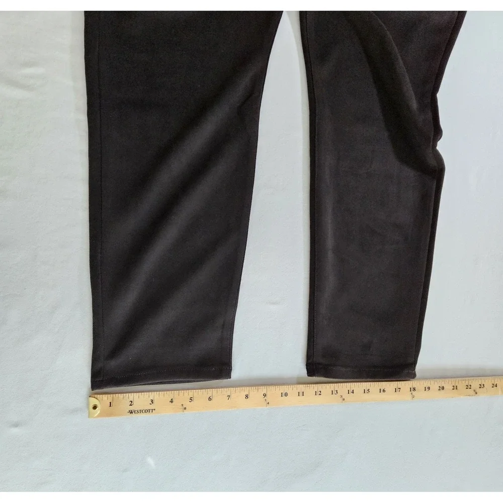 Banana Republic Women's High-Rise‎ Skinny Pants Black Knit Tall 35/20
